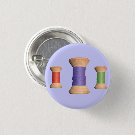 Wooden Spoolreeks Ronde Button 3,2 Cm (Voorkant /achterkant)