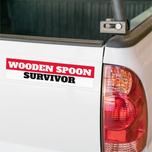 WOODEN SPOON SURVIVOR BUMPERSTICKER (Op Truck)
