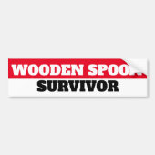 WOODEN SPOON SURVIVOR BUMPERSTICKER (Voorkant)