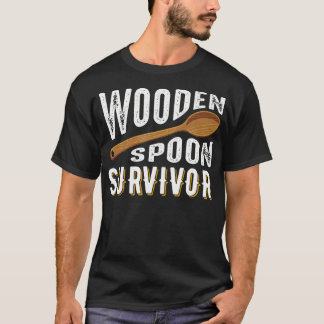 Wooden Spoon Survivor Champion T Shirt Funny Gift