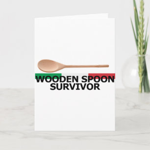 Wooden Spoon Survivor Feestdagen Kaart