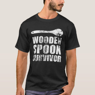 Wooden Spoon Survivor Funny Italy Gift T-shirt