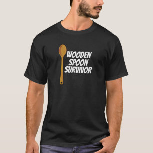 Wooden Spoon Survivor Funny Nostalgie T-shirt