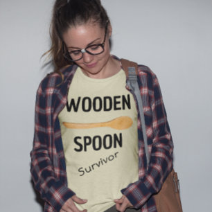 Wooden Spoon Survivor Funny T-shirt