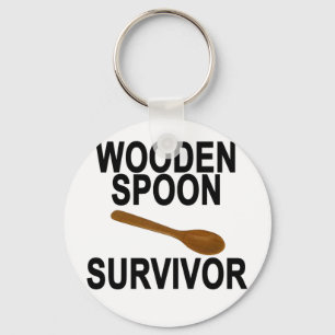 Wooden Spoon Survivor Light T-Shirt.png Sleutelhanger