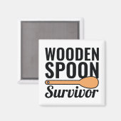 Wooden Spoon Survivor Magneet (Voorkant / Achterkant)