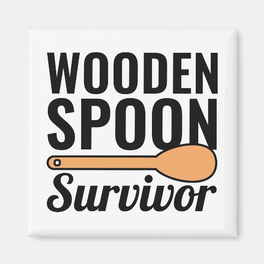 Wooden Spoon Survivor Magneet (Voorkant)