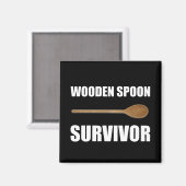 Wooden Spoon Survivor Magneet (Voorkant / Achterkant)