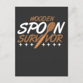 Wooden Spoon Survivor sarcasme grapje sarcastisch Briefkaart (Voorkant)