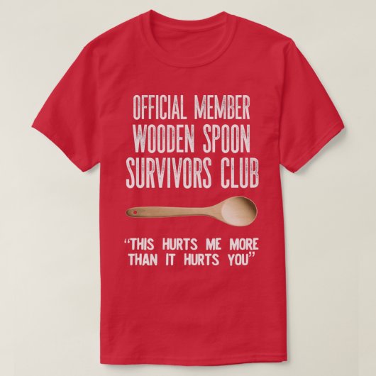 Wooden Spoon Survivors Club  T-shirt (Design voorkant)