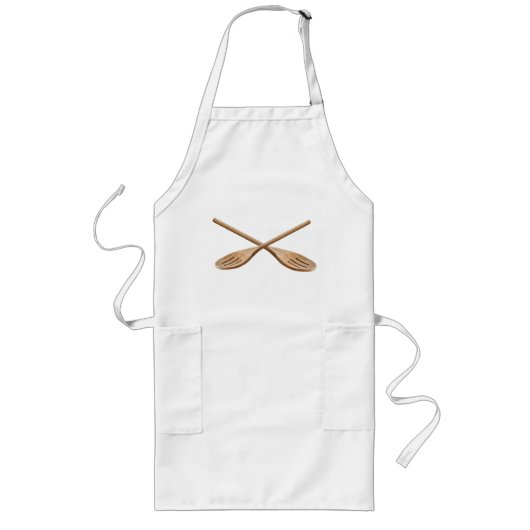 Wooden Spoons Apron Lang Schort (Voorkant)