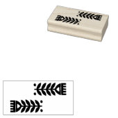 Wooden Stamp - Scandinavische Folk Art Flowers Rubberstempel (Gestempeld)