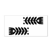 Wooden Stamp - Scandinavische Folk Art Flowers Rubberstempel (Afrduk)