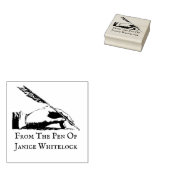 Wooden Stamp van gepersonaliseerde schrijver Rubberstempel (Gestempeld)
