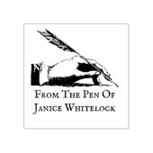 Wooden Stamp van gepersonaliseerde schrijver Rubberstempel (Afrduk)