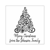 Wooden Stempel voor kerstbomen (Afrduk)