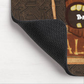 Wooden Tiki Mask  Retro ALOHA Hawaiian Muismat (Hoek)