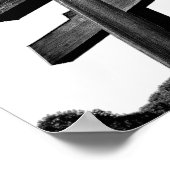 Wooden Torii van Meiji Shrine, Tokio Poster (Hoek)