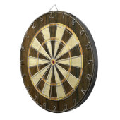 Wooden Veneer Dartboard Dartbord (Voorkant Rechts)