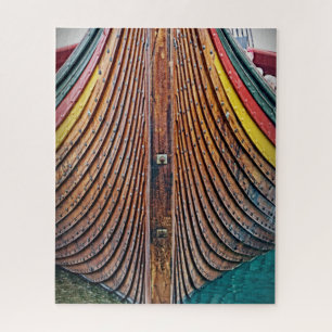 Wooden Viking Ship - 16 x 20 - 520 pcs Jigzaag Puz Legpuzzel