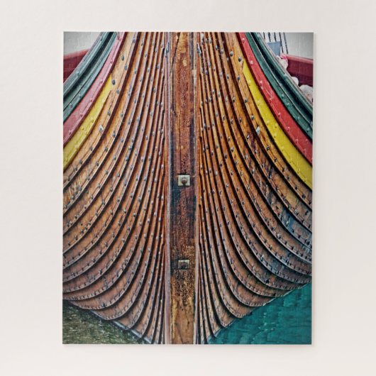 Wooden Viking Ship - 16 x 20 - 520 pcs Jigzaag Puz Legpuzzel (Verticaal)
