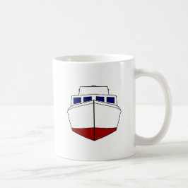 Wooden Vissen Boat - Cabin Cruiser Koffiemok