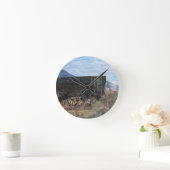 Wooden Wagon Clock Ronde Klok (Huis)