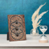Wooden Wagon Wheels Fotoplaat (Zijkant)