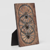 Wooden Wagon Wheels Fotoplaat (Zijkant)