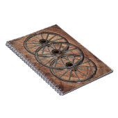 Wooden Wagon Wheels Notitieboek (Rechterzijde)