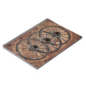 Wooden Wagon Wheels Notitieboek (Linkerzijde)