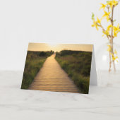 Wooden Walkway to Beach Kaart (Gele Bloem)