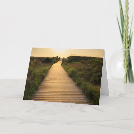 Wooden Walkway to Beach Kaart (Voorkant)