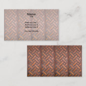 Wooden Weave Patroon 2 Visitekaartje (Voorkant / Achterkant)
