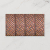 Wooden Weave Patroon 2 Visitekaartje (Achterkant)