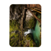 Wooden weg door Vintgar Gorge canyon Magneet (Verticaal)