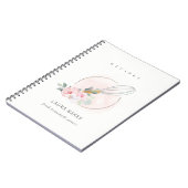 Wooden whisky Blush Waterverf Floral Chef Recipe Notitieboek (Linkerzijde)