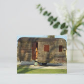 Wooden WOOD Carvan Trailer Briefkaarten (Staand voorkant)