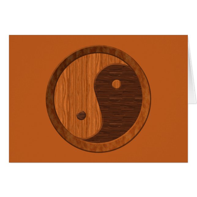 Wooden Yin Yang (Voorkant Horizontaal)