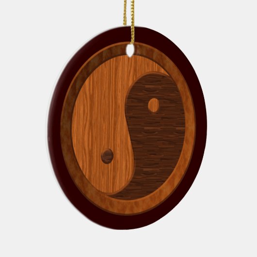 Wooden Yin Yang Ornament (Rechts)