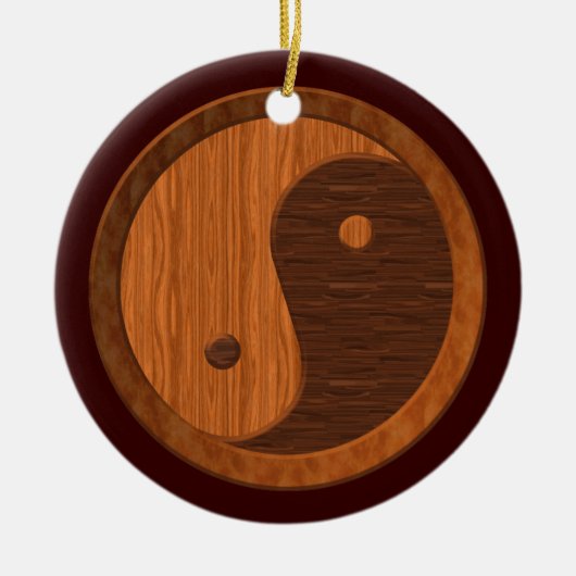 Wooden Yin Yang Ornament (Voorkant)