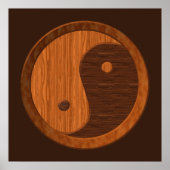 Wooden Yin Yang Poster (Voorkant)