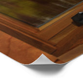 Woodenbuisvensterverlichting — Bergscheen Poster (Hoek)