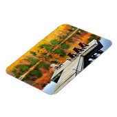 Woodendok in het najaar van het meer magneet (Linkerzijde)