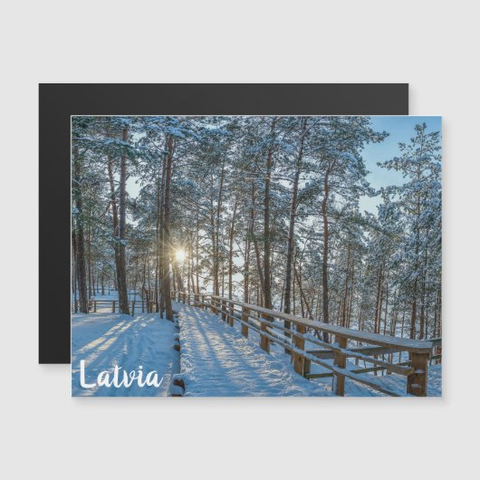 Woodenpad door sneeuwwinterbos (Voorkant / Achterkant)