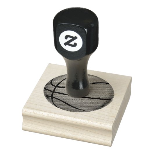 Woodenstang voor Basketball Design Rubberstempel (Stempel)