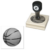 Woodenstang voor Basketball Design Rubberstempel (Gestempeld)
