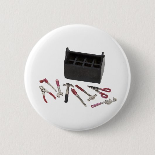 WoodenToolbox082909 Ronde Button 5,7 Cm (Voorkant)