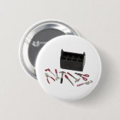 WoodenToolbox082909 Ronde Button 5,7 Cm (Voorkant /achterkant)