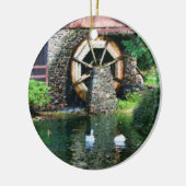 Woodenwaterwiel Duck Pond Ornament (Links)